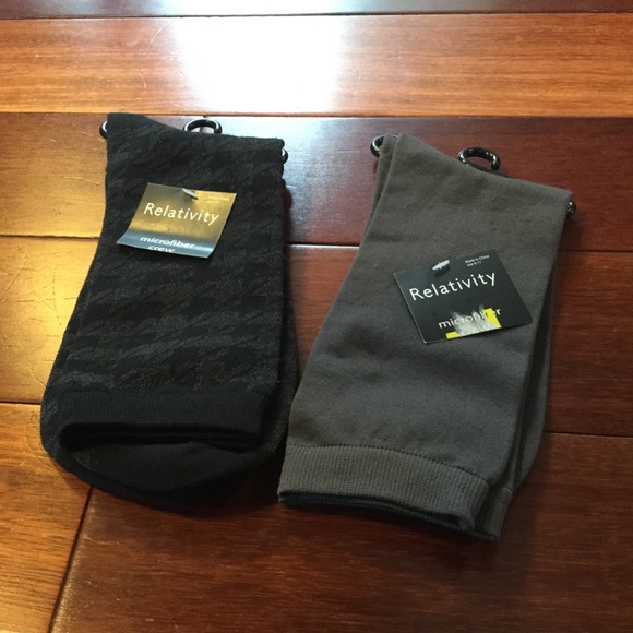Relativity Accessories - Microfiber Crew Sock Bundle NWT